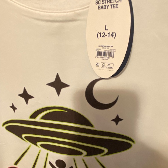 NWT!!  BEAM ME UP-IT SUCKS HERE babydoll-style tee - Picture 3 of 7